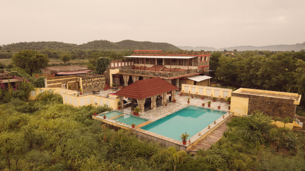Neem Sarai Sariska resort Drone View