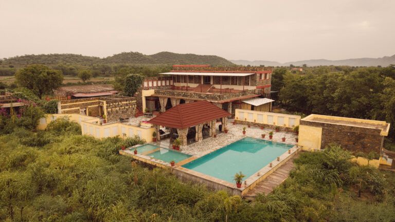 Neem Sarai Sariska resort Drone View