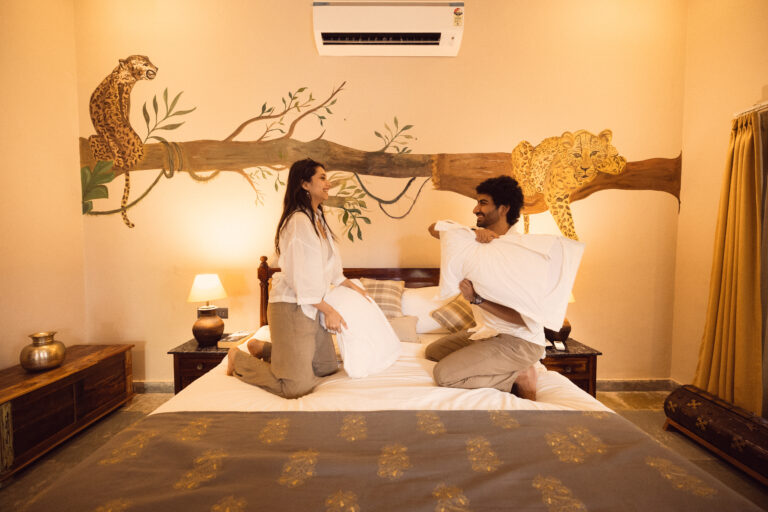 Romantic couple at Neem Sarai