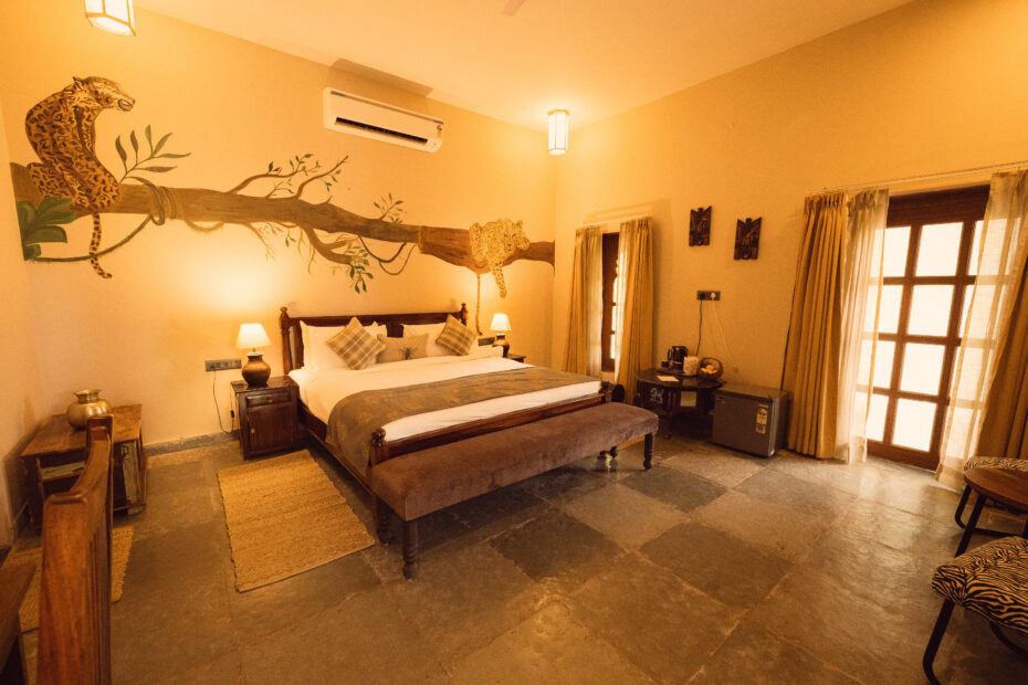 Rooms at luxury resort Neem Sarari